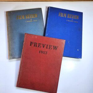 Film Review F Maurice Speed 1950 & 1943-1954 Preview 1953 Lot of 3 Hardcover